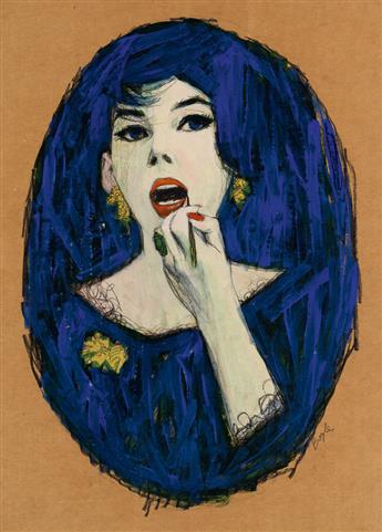 JAMES NEIL BOYLE. Lipstick / Woman in Blue.